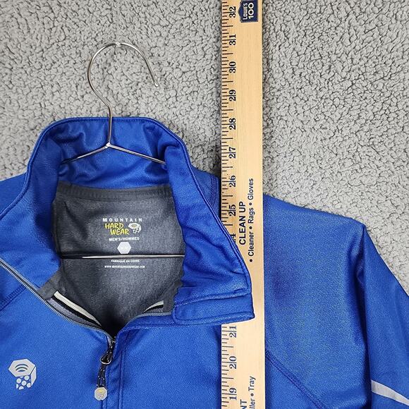 Mountain Hardwear Windstopper Softshell Jacket Mens Medium Blue Gray Hiking Used - Picture 3 of 9